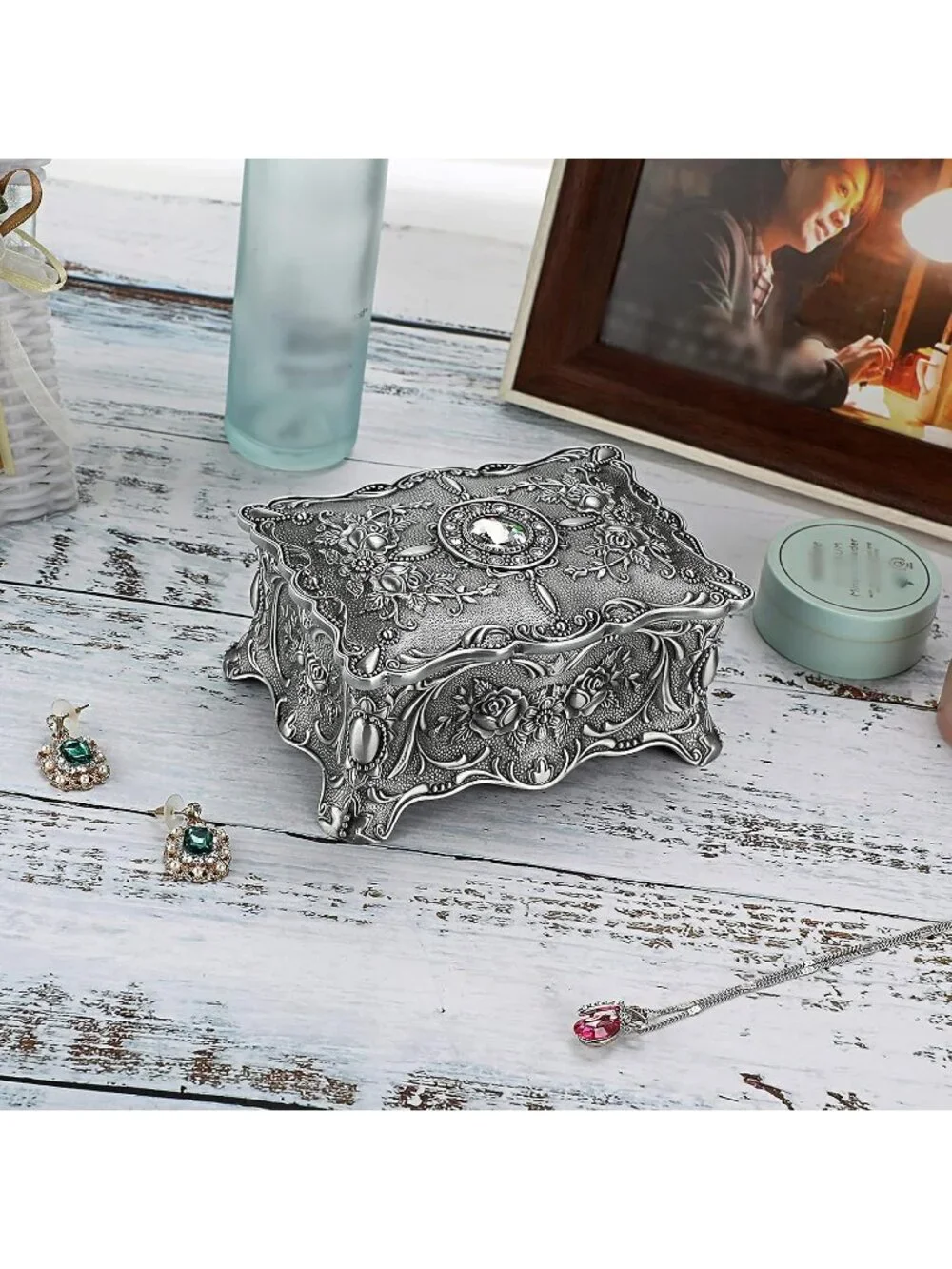 Vintage Metal Jewelry Organizer for Women 4.9